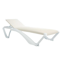 Camastro Resol Marina Club Blanca con Beige. Venta por caja de 2 piezas