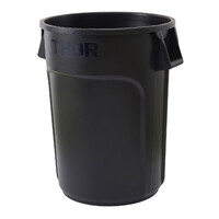 Contenedor redondo con asas de 166 L color Negro marca Trust