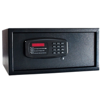 Caja de seguridad con pantalla LED marca Hospex. Dimensiones: 45 cm x 37 cm x 20 cm. Perno de acero s&oacute;lido de 18 mm para m&aacute;xima seguridad y durabilidad.15 cm de grosor.